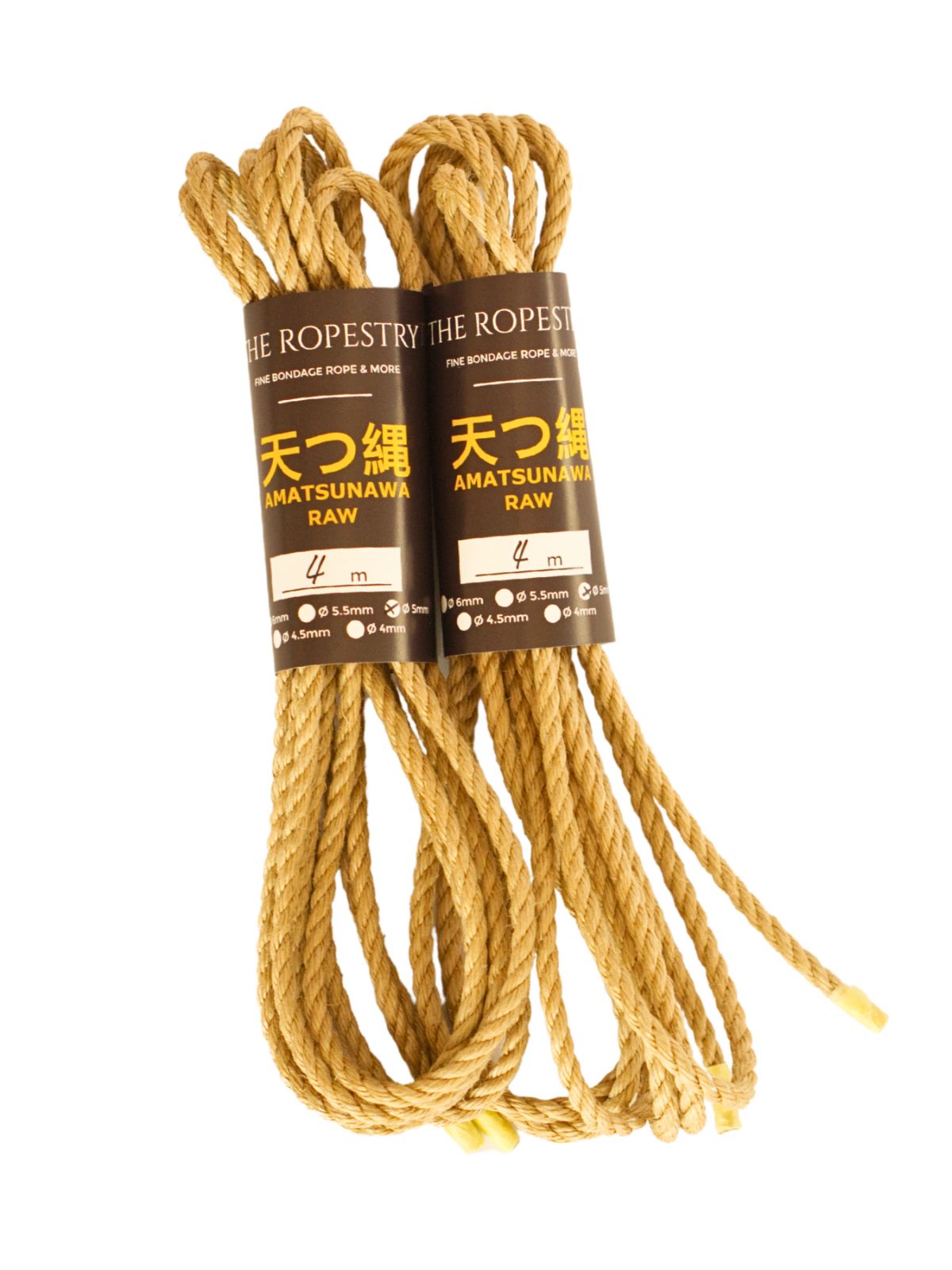 ø 5mm AMATSUNAWA 5/0 Jute-ROHSEIL, unbehandelt, mineralölfrei, japanische Produktion