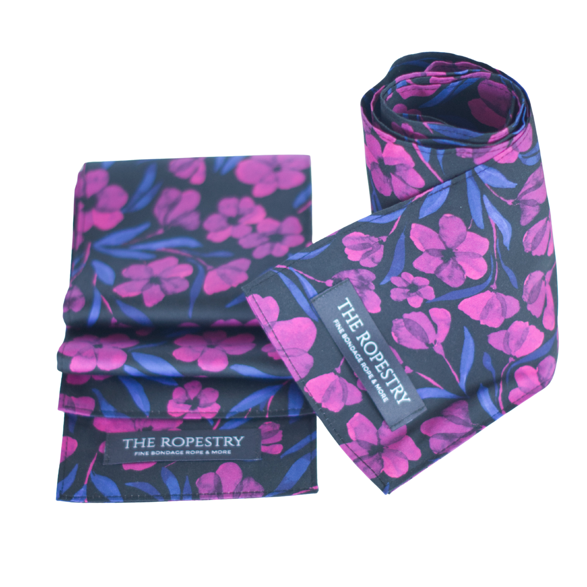 Soft Cotton Satin Blindfold – 3-Ply Sleep Mask & Bondage Restraint – Multi-use Tie, Shibari Accessoire