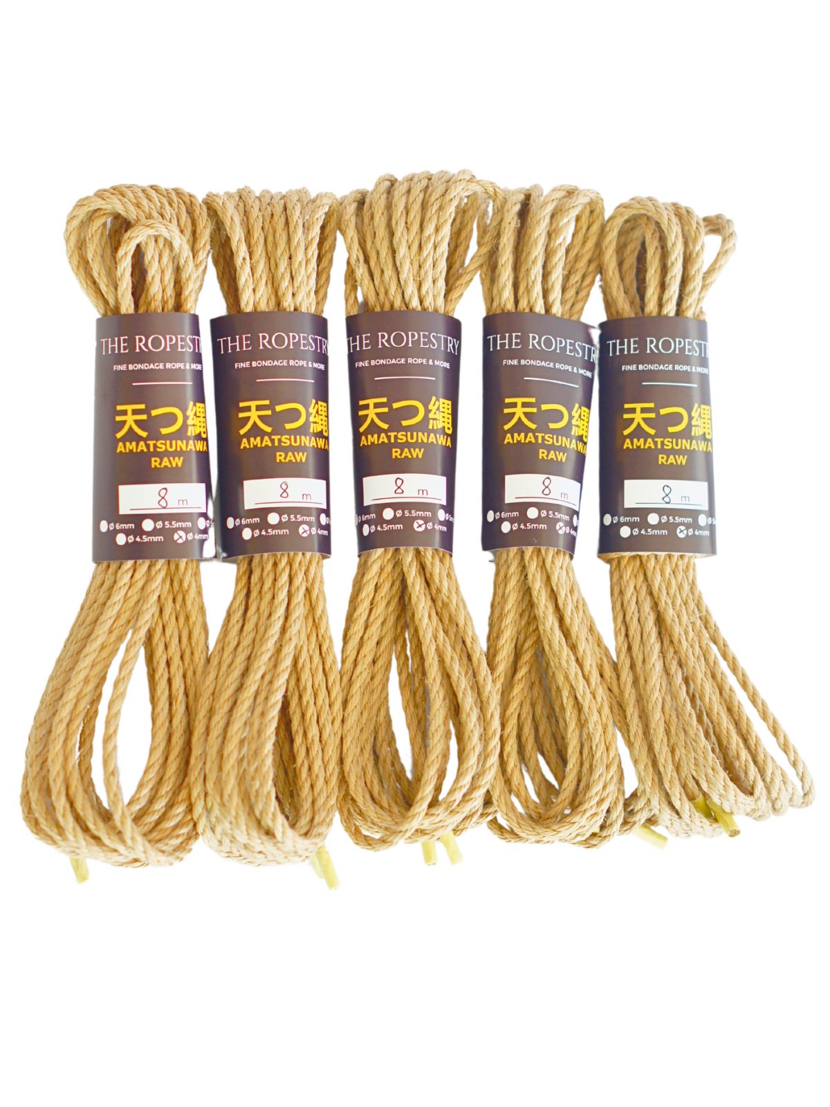 ø 4mm RAW AMATSUNAWA 4/0 jute rope for Shibari, Kinbaku bondage, various lengths and sets ø 4mm RAW AMATSUNAWA 4/0 jute rope for Shibari, Kinbaku bondage, various lengths and sets