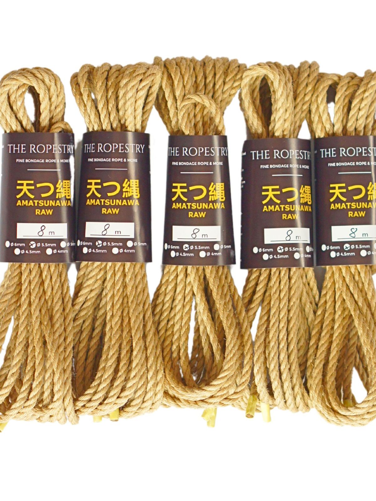 ø 5.5mm RAW AMATSUNAWA 5/5 jute rope for Shibari, Kinbaku bondage, untreated, JBO-free ø 5.5mm RAW AMATSUNAWA 5/5 jute rope for Shibari, Kinbaku bondage, untreated, JBO-free