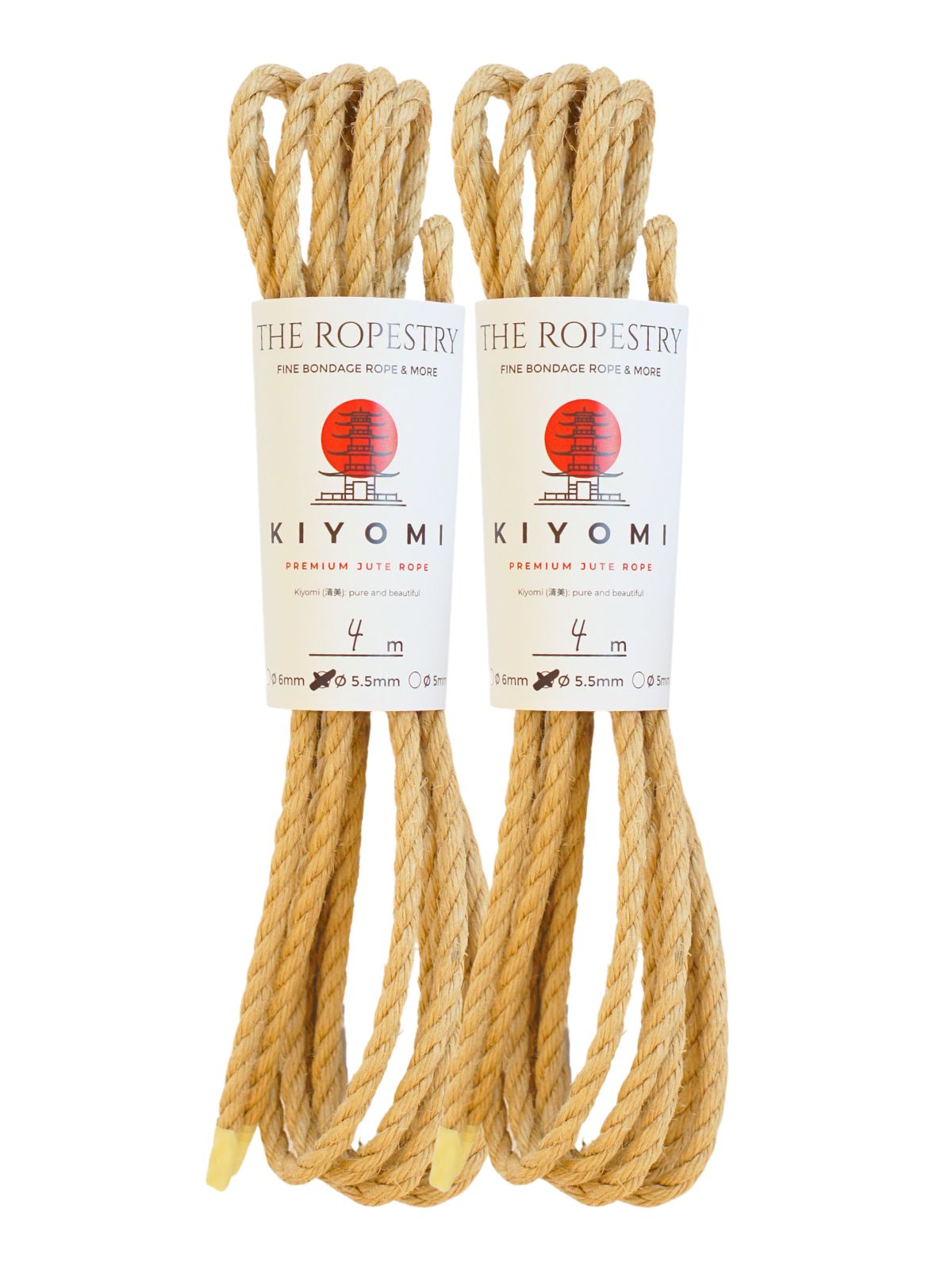 ø 5.5mm KIYOMI strong single-ply Z-twist medium-lay jute rope for Shibari & Kinbaku applications, untreated, durable & versatile, JBO-free  ø 5.5mm KIYOMI strong single-ply Z-twist medium-lay jute rope for Shibari & Kinbaku applications, untreated, durable & versatile, JBO-free