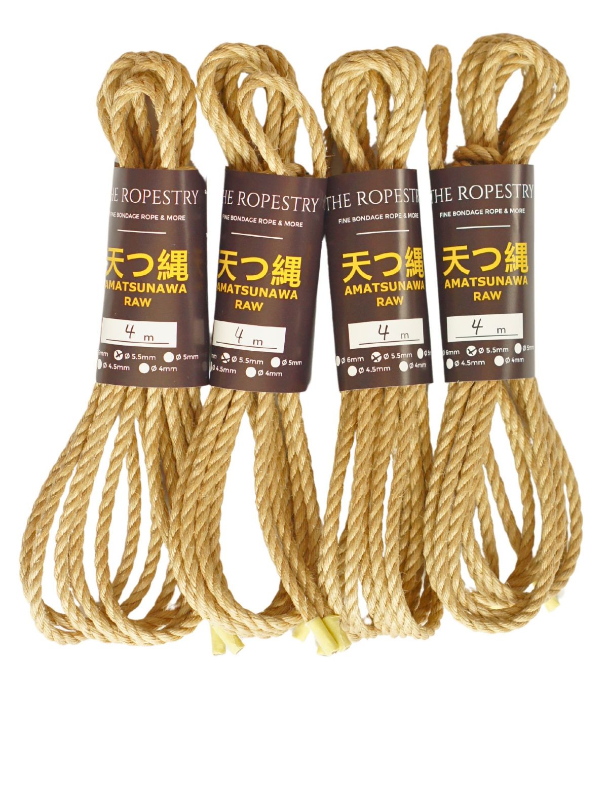 ø 5.5mm RAW AMATSUNAWA 5/5 jute rope for Shibari, Kinbaku bondage, untreated, JBO-free ø 5.5mm RAW AMATSUNAWA 5/5 jute rope for Shibari, Kinbaku bondage, untreated, JBO-free