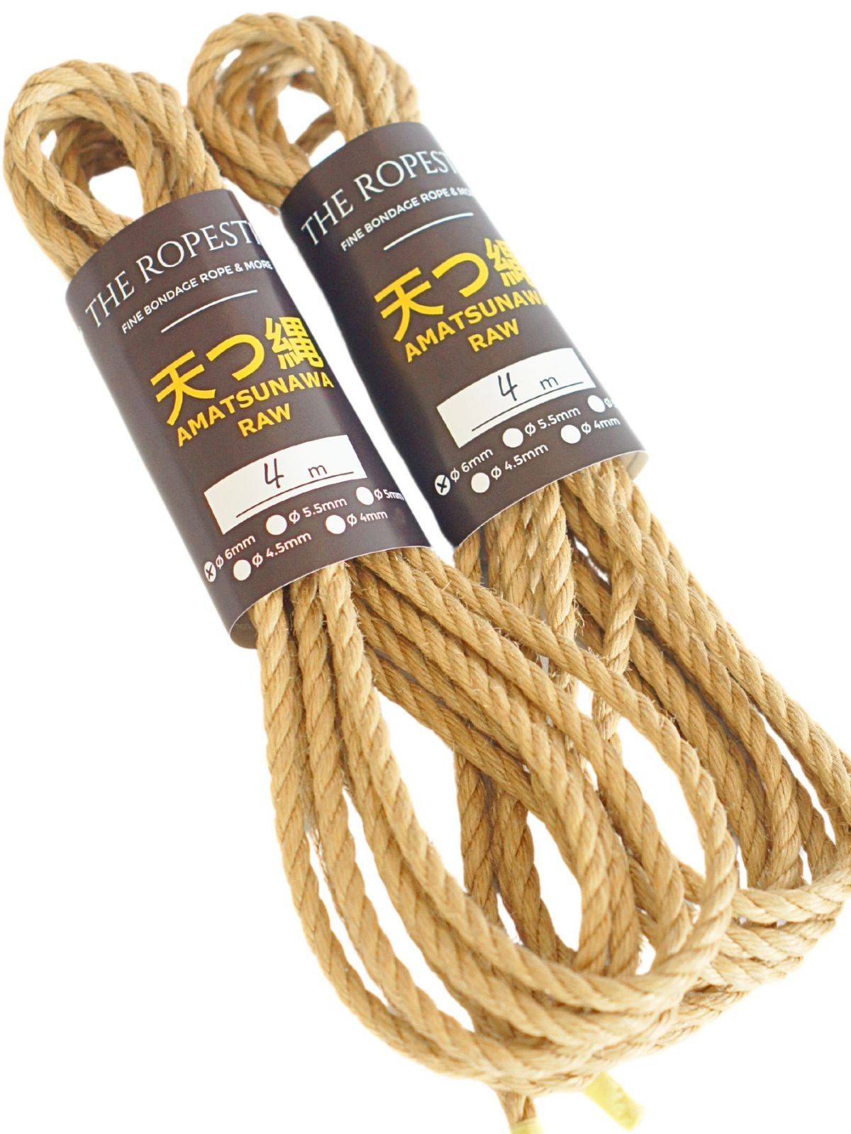 ø 6mm AMATSUNAWA 6/0 Jute-ROHSEIL, unbehandelt, mineralölfrei, japanische Produktion