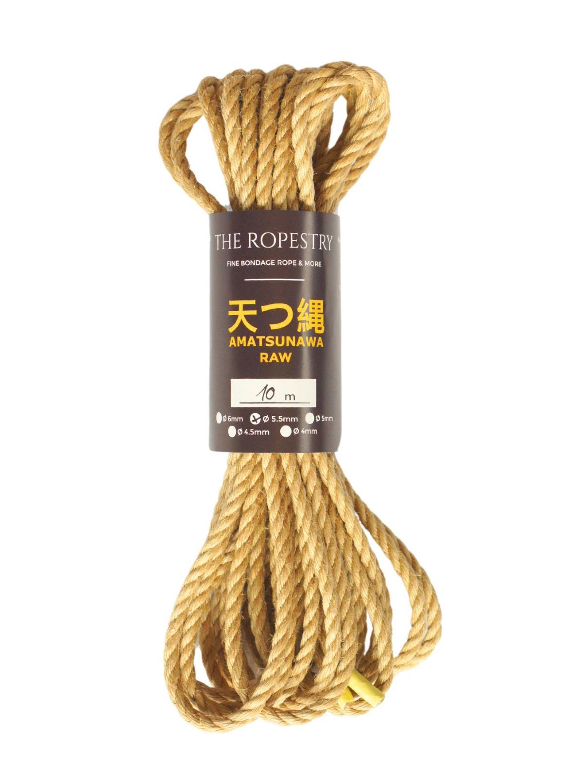 ø 5.5mm AMATSUNAWA 5/5 Jute-ROHSEIL, unbehandelt, mineralölfrei, japanische Produktion