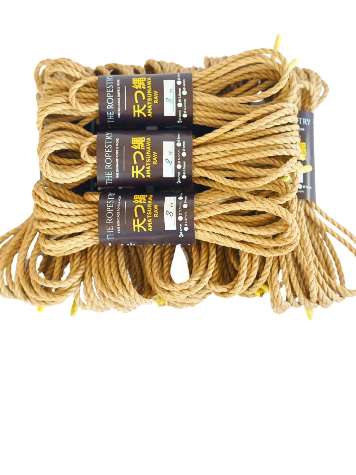 ø 6mm AMATSUNAWA 6/0 Jute-ROHSEIL, unbehandelt, mineralölfrei, japanische Produktion