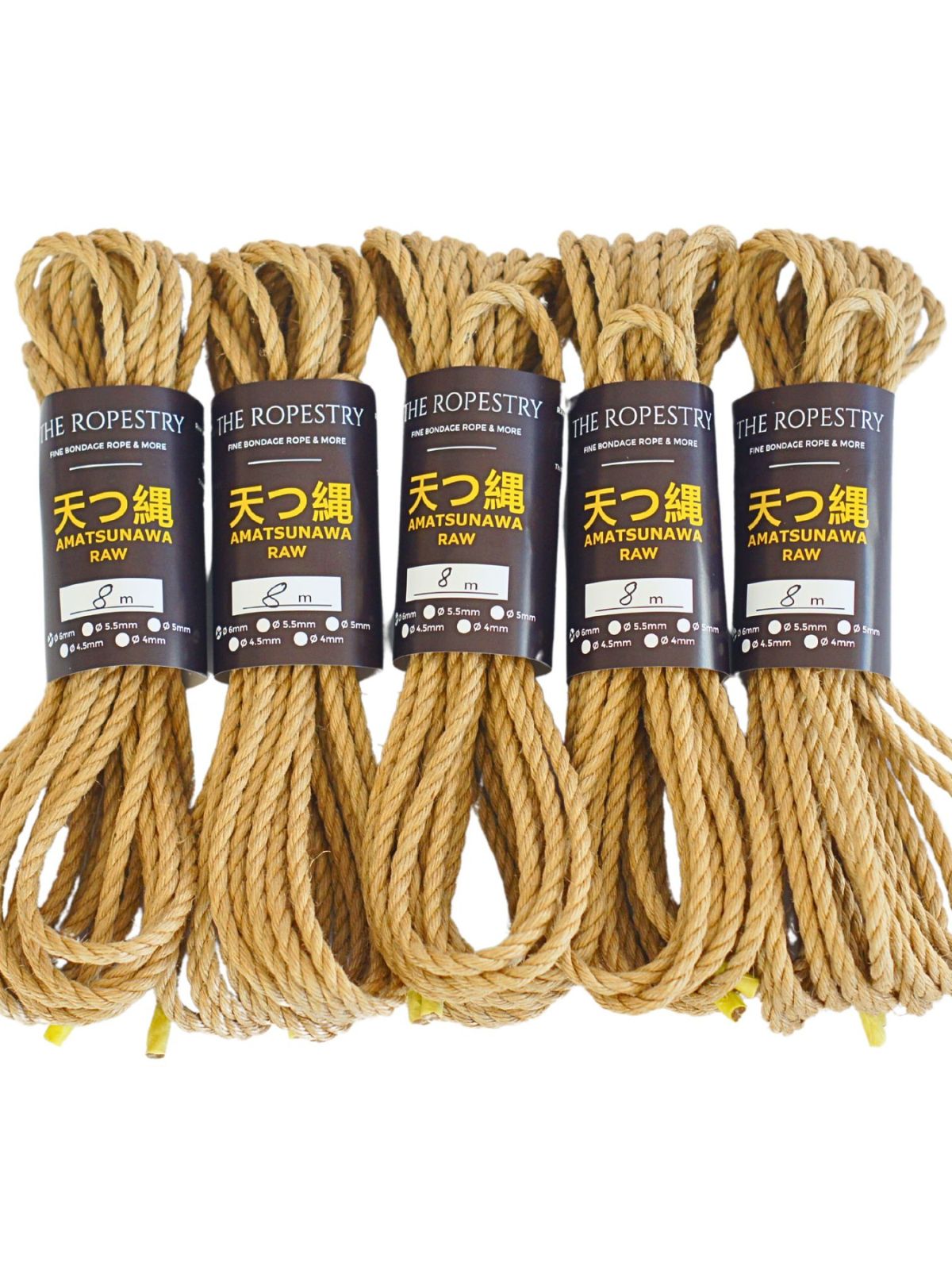 ø 6mm AMATSUNAWA 6/0 Jute-ROHSEIL, unbehandelt, mineralölfrei, japanische Produktion
