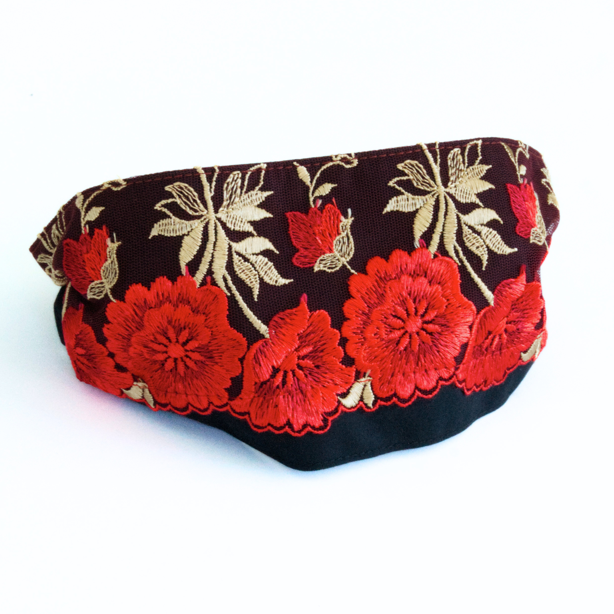 Blindfold "Rosea" with delicate lace – for Shibari & Sensory Play, Meditation Mask | Exclusive Design by TheRopestry
