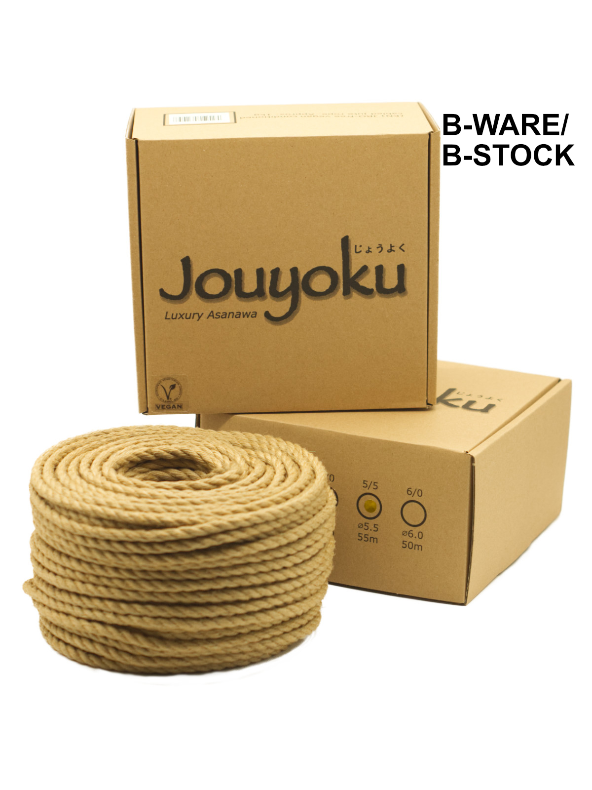 B-STOCK Jouyoku MINI-ROLL - jute rope for Shibari, Kinbaku bondage, ~1kg