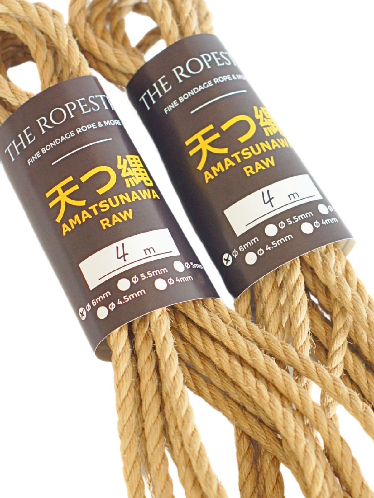 ø 6mm AMATSUNAWA 6/0 Jute-ROHSEIL, unbehandelt, mineralölfrei, japanische Produktion