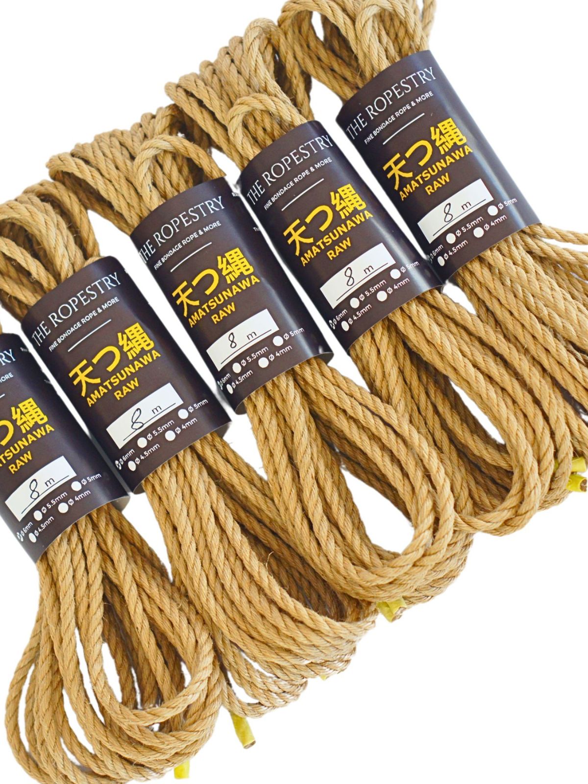 ø 6mm AMATSUNAWA 6/0 Jute-ROHSEIL, unbehandelt, mineralölfrei, japanische Produktion
