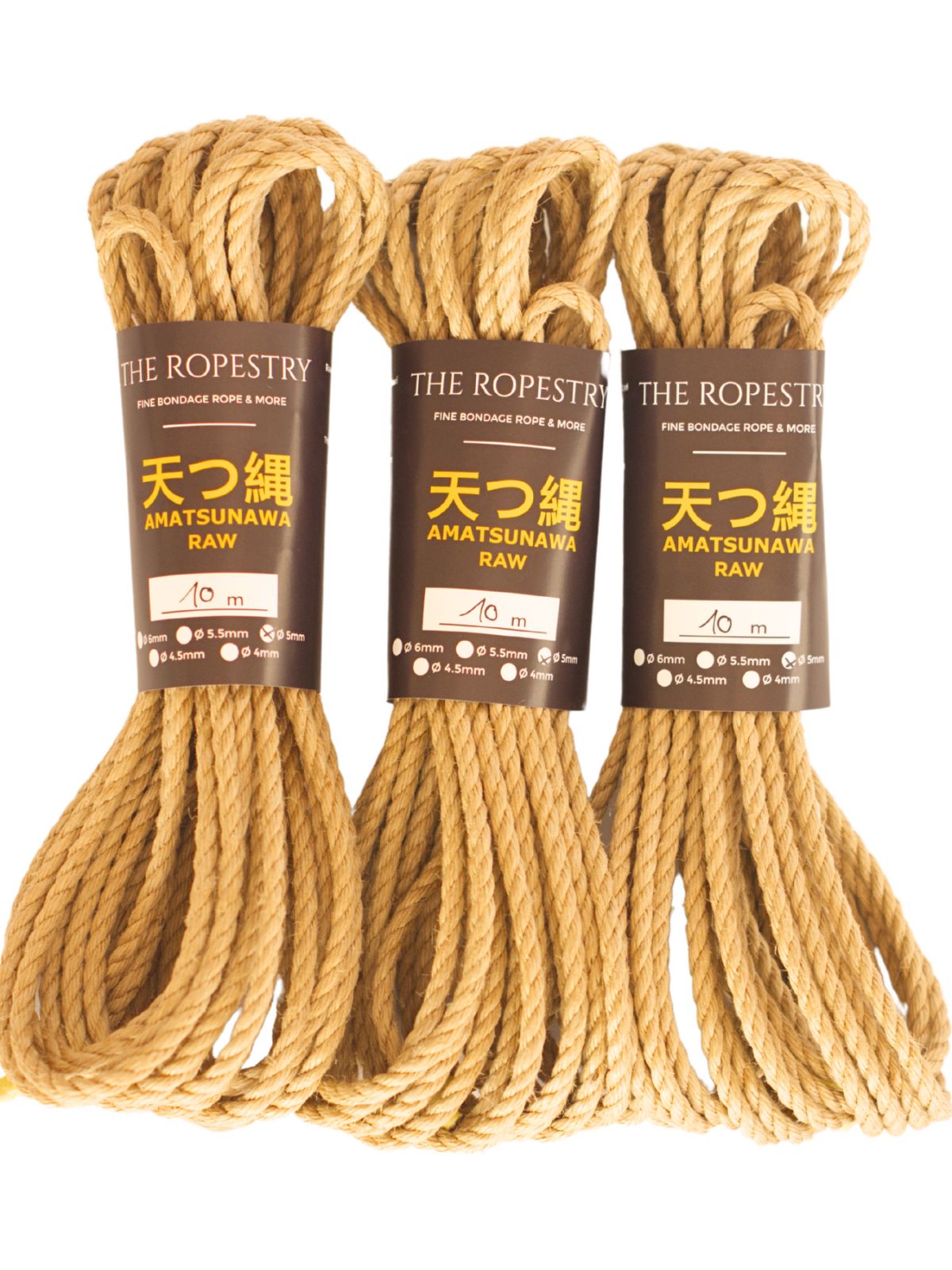 Buy high-quality Ø5mm Shibari jute ropes, untreated, the best BDSM ...