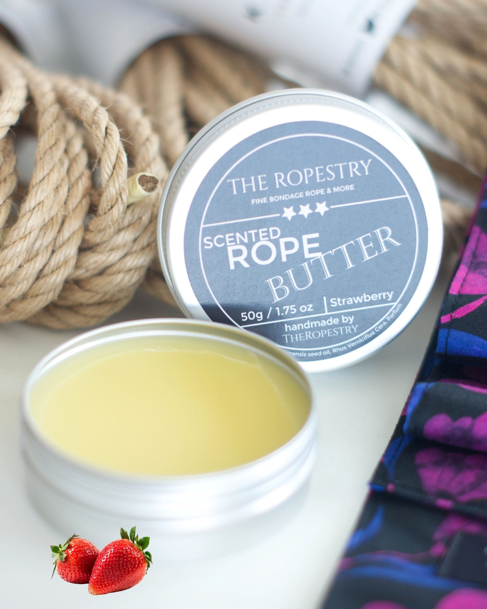 50g vegane Seilbutter mit Duft zur Pflege und Konditionierung von Juteseilen für Bondage