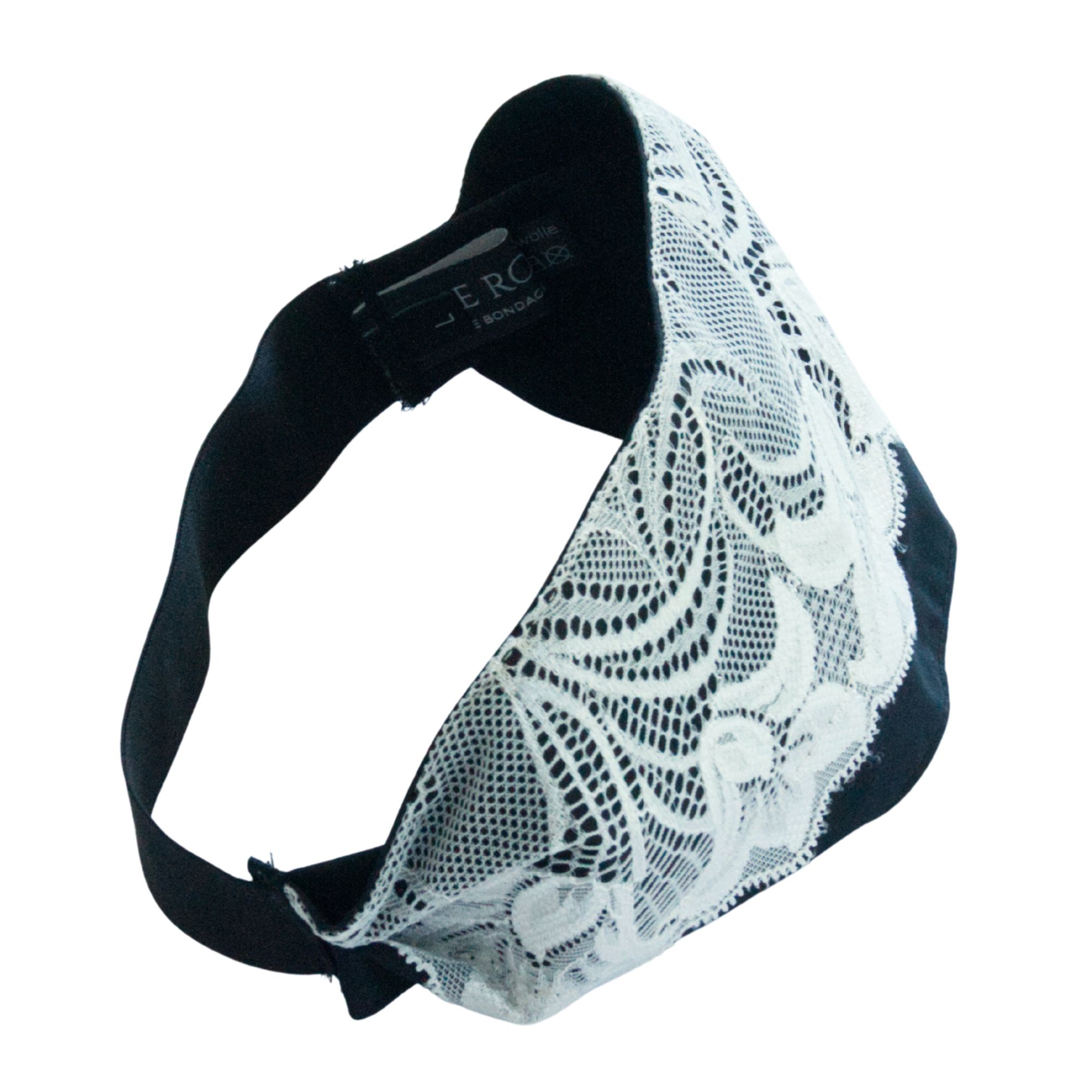 Augenbinde "Lunara" mit weißer Spitze – für Shibari & Sensory Play, Meditationsmaske | Exklusiv-Design von TheRopestry