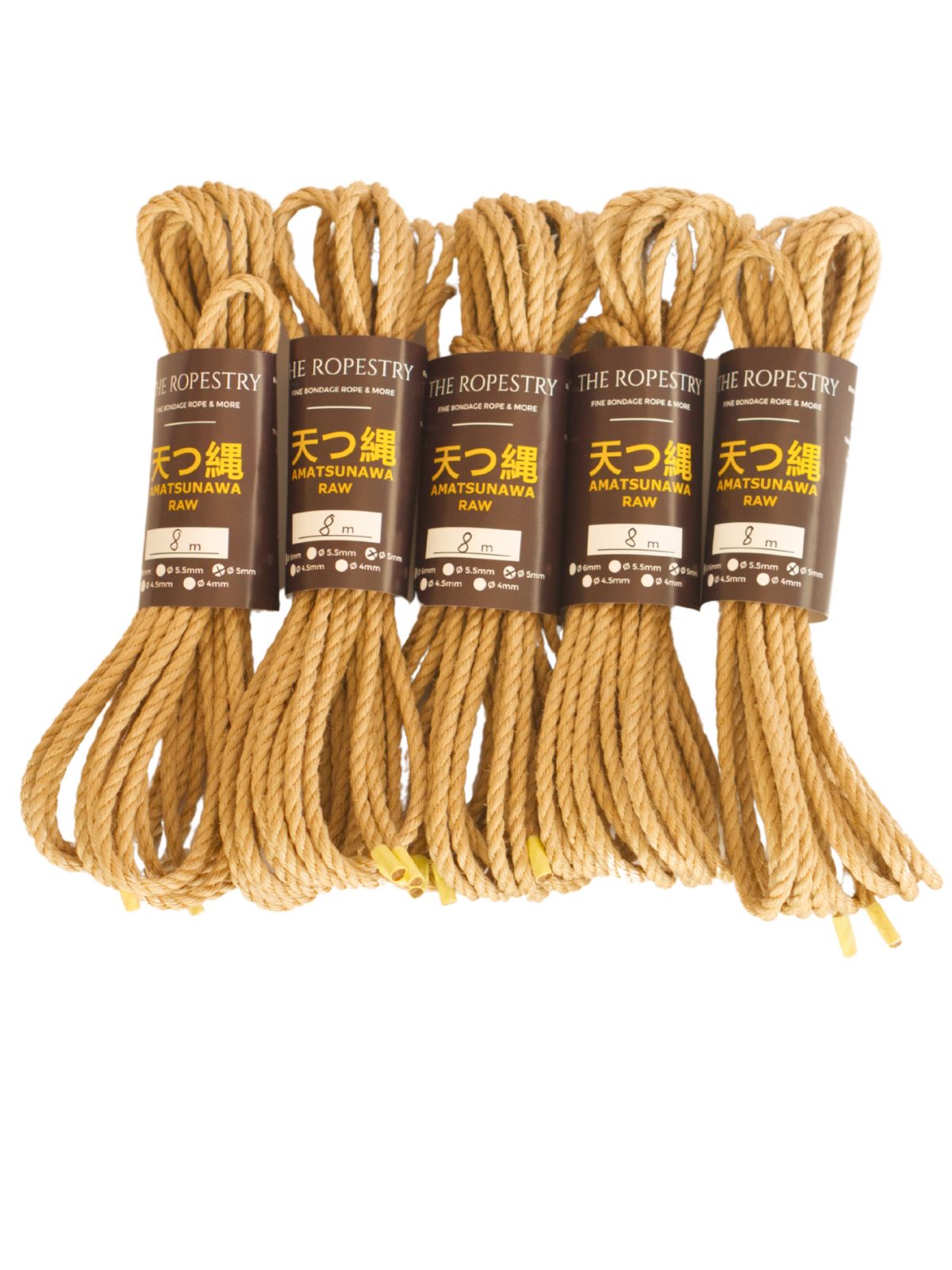 ø 5mm AMATSUNAWA 5/0 Jute-ROHSEIL, unbehandelt, mineralölfrei, japanische Produktion