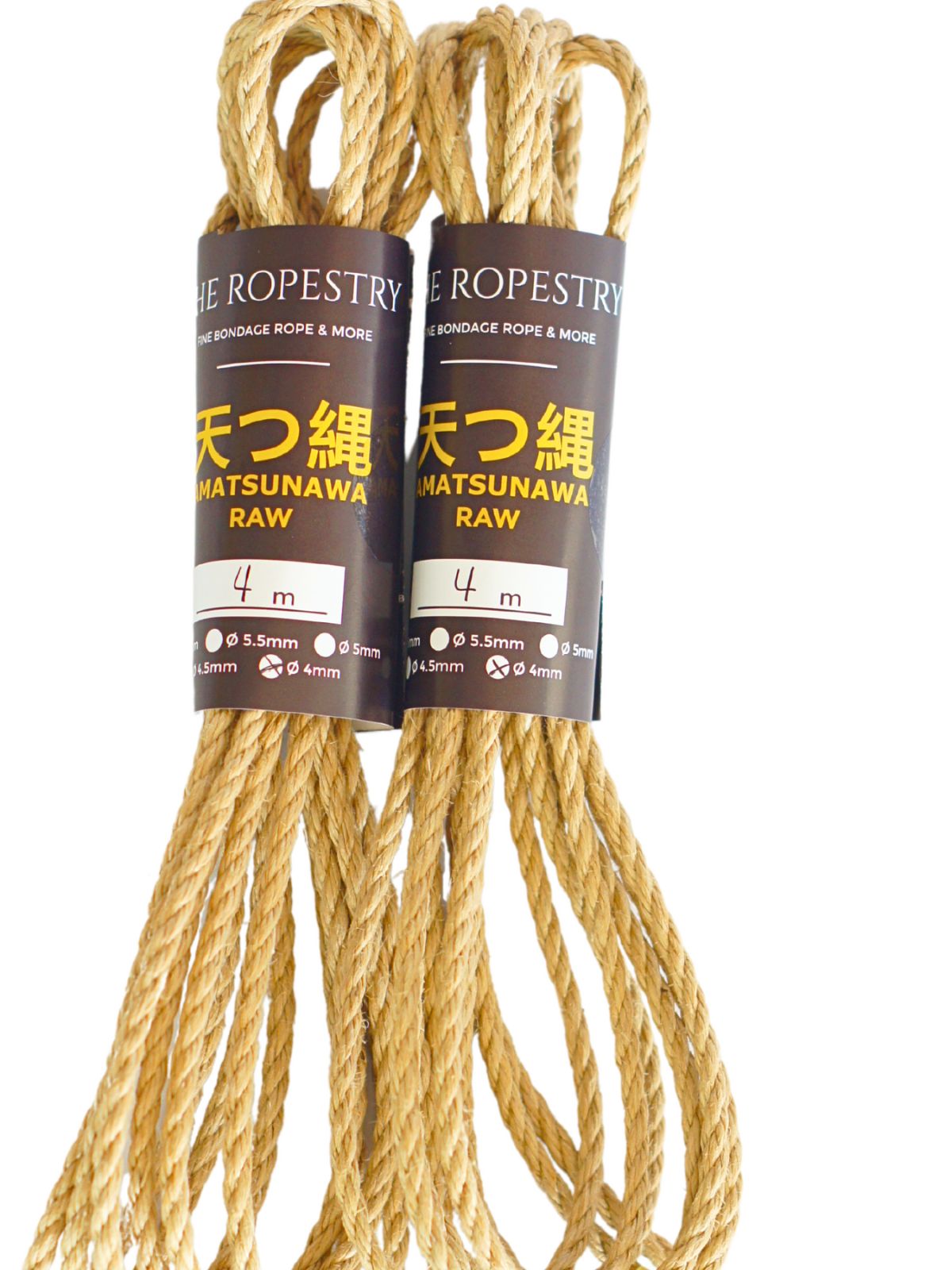 ø 4mm AMATSUNAWA 4/0 Jute-ROHSEIL, unbehandelt, mineralölfrei, japanische Produktion