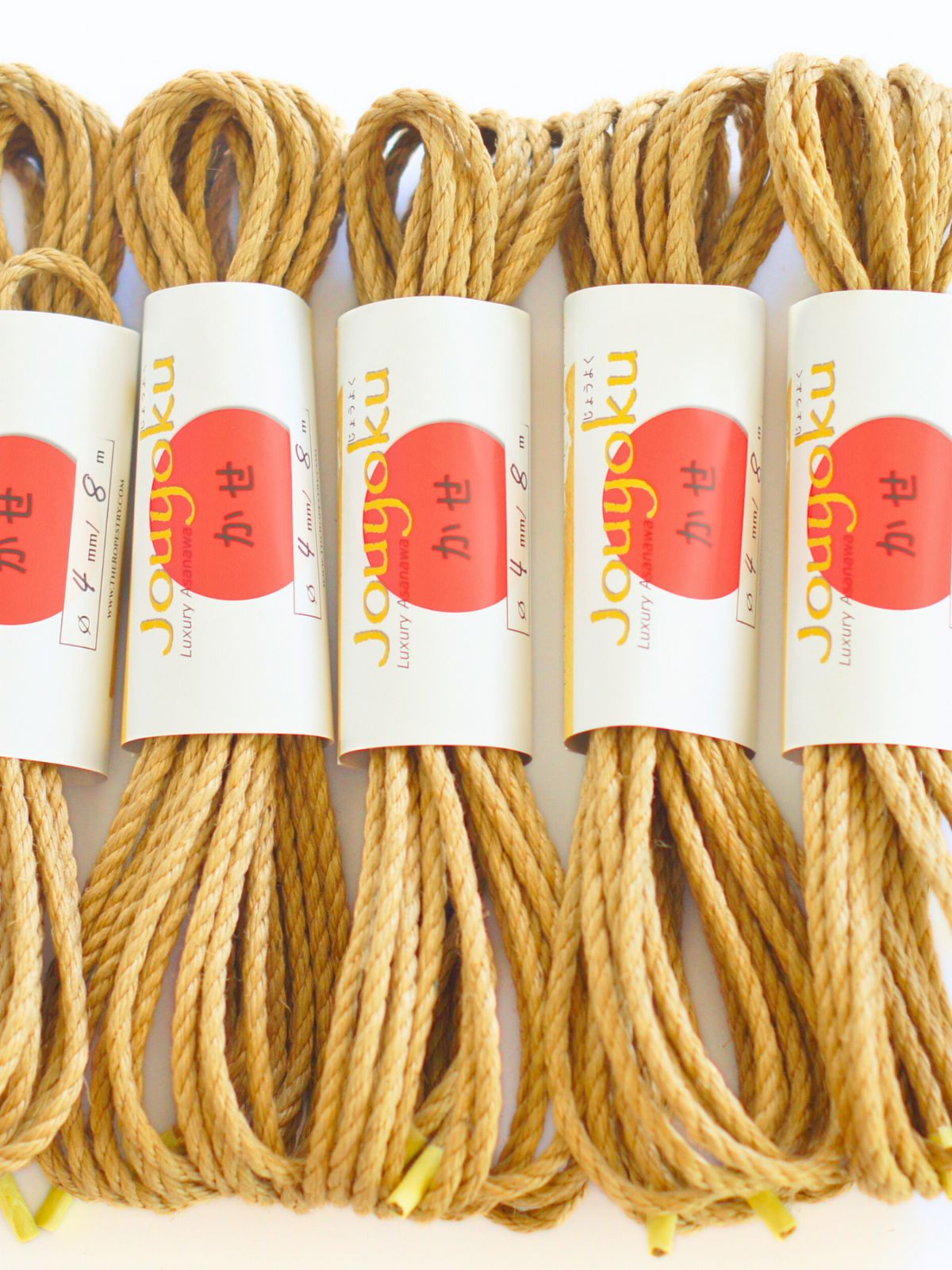 ø 4mm JOUYOKU ready-to-use jute rope for Shibari, Kinbaku bondage, various lengths and sets