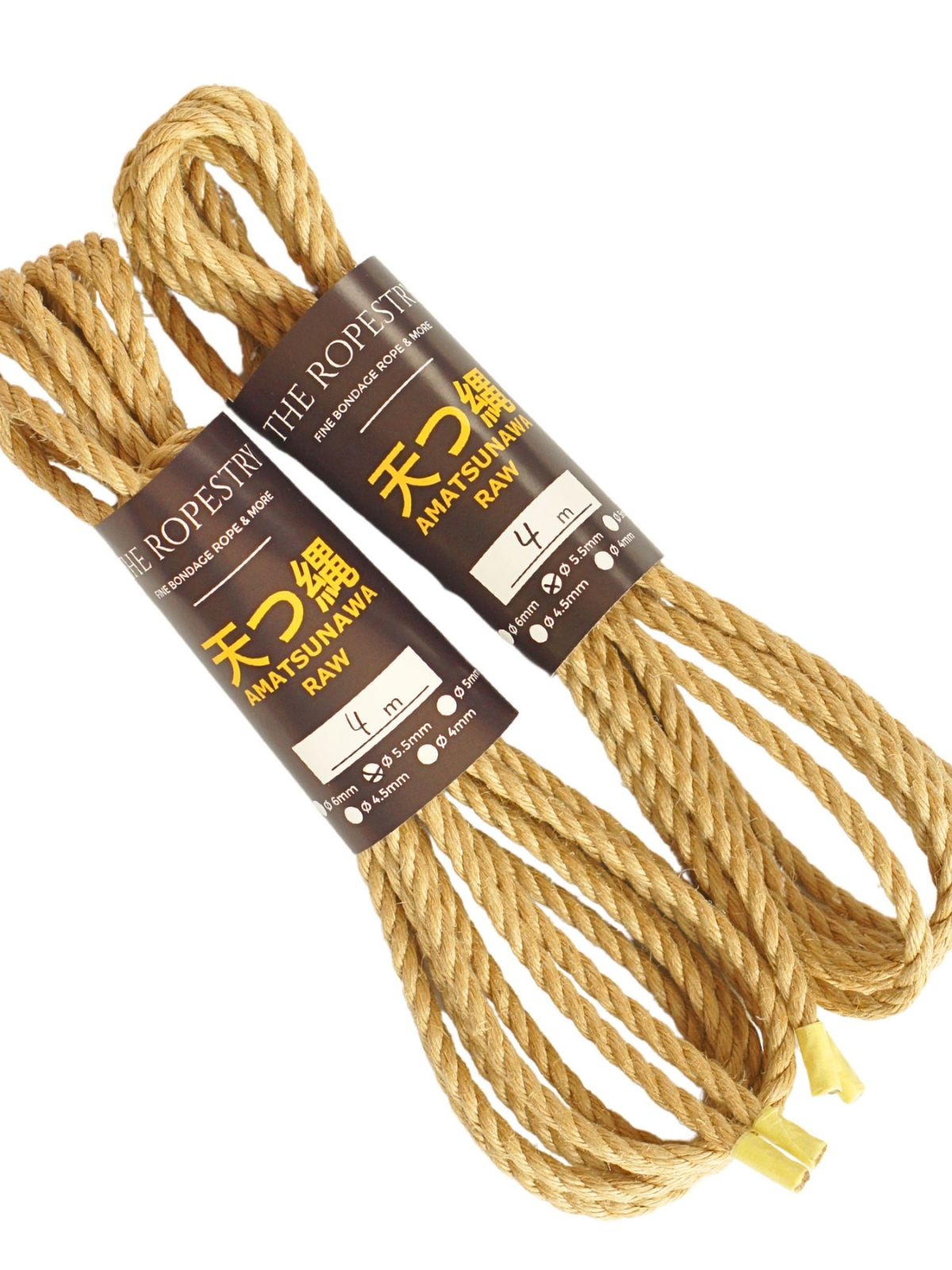ø 5.5mm RAW AMATSUNAWA 5/5 jute rope for Shibari, Kinbaku bondage, untreated, JBO-free ø 5.5mm RAW AMATSUNAWA 5/5 jute rope for Shibari, Kinbaku bondage, untreated, JBO-free