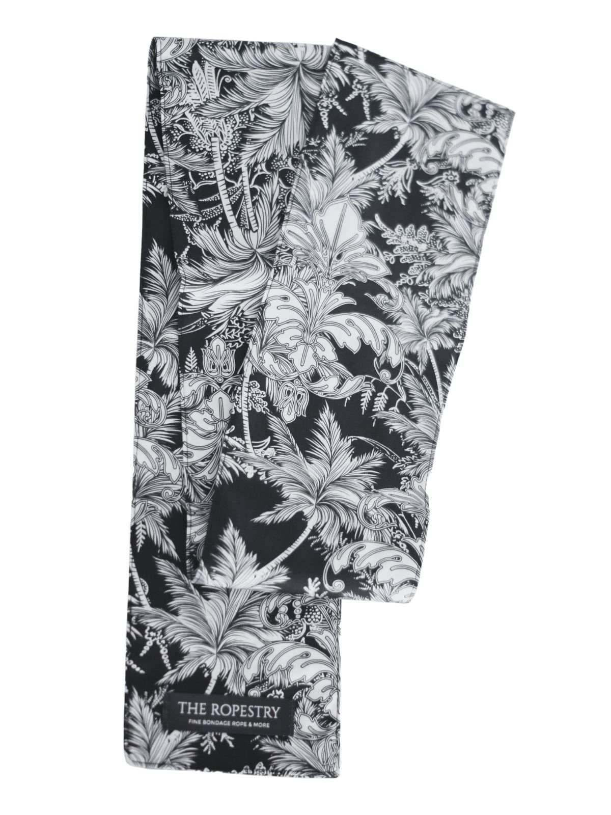 Augenbinde "Palmtree", aus robuster Baumwolle, 3-lagig, schwarz/weiss