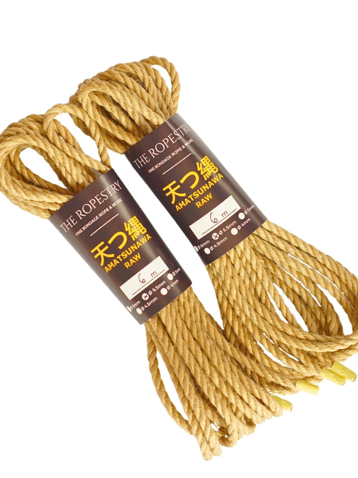 ø 5.5mm RAW AMATSUNAWA 5/5 jute rope for Shibari, Kinbaku bondage, untreated, JBO-free ø 5.5mm RAW AMATSUNAWA 5/5 jute rope for Shibari, Kinbaku bondage, untreated, JBO-free