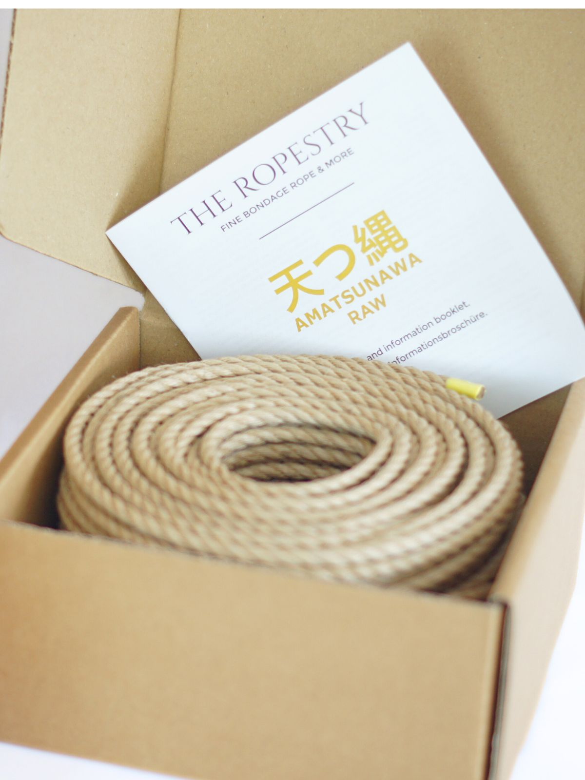 SINGLE RAW ROLL - 50m raw jute rope for bondage, Shibari and Kinbaku, cut and knot your own ropes SINGLE RAW ROLL - 50m raw jute rope for bondage, Shibari and Kinbaku, cut and knot your own ropes