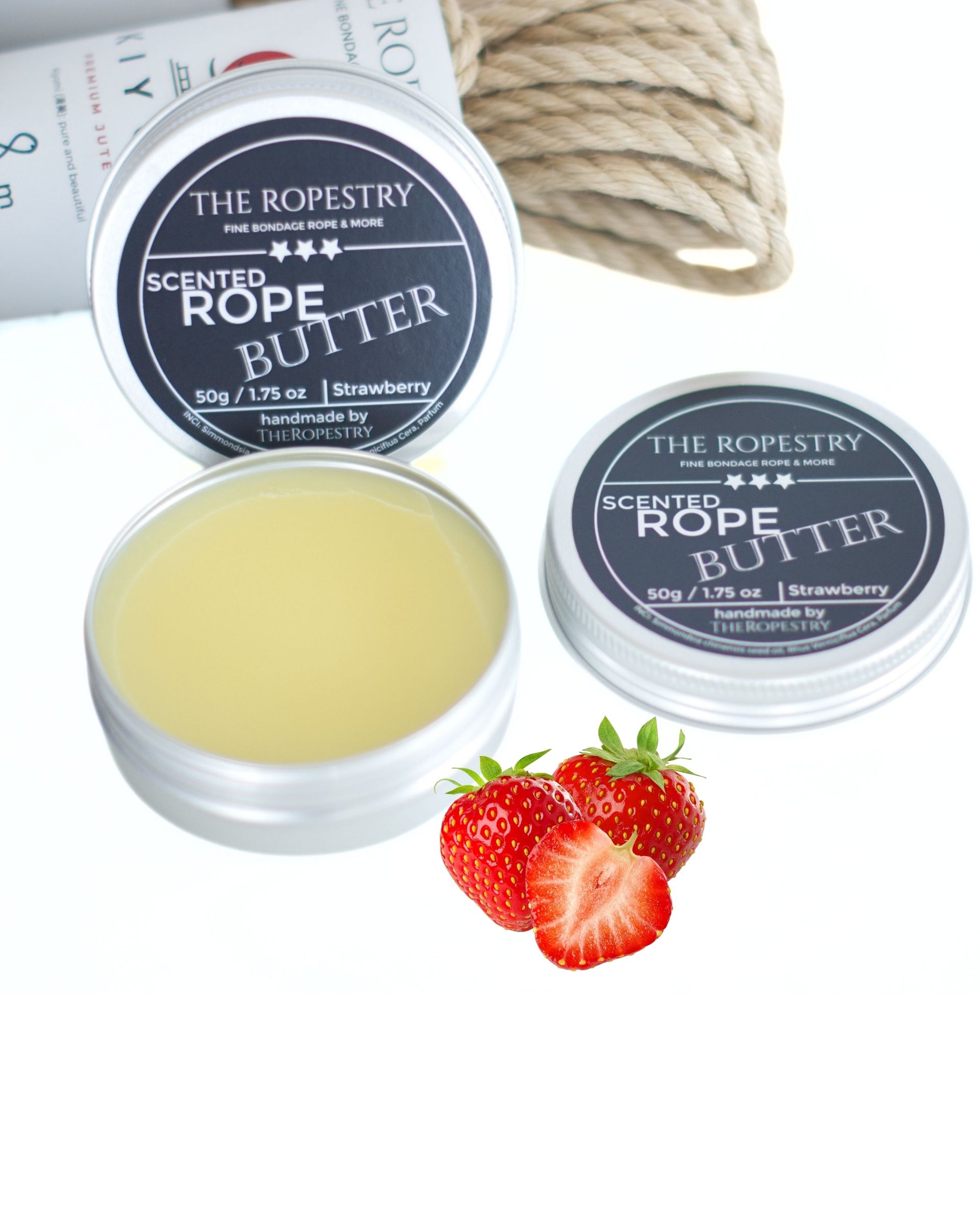 50g vegane Seilbutter mit Duft zur Pflege und Konditionierung von Juteseilen für Bondage