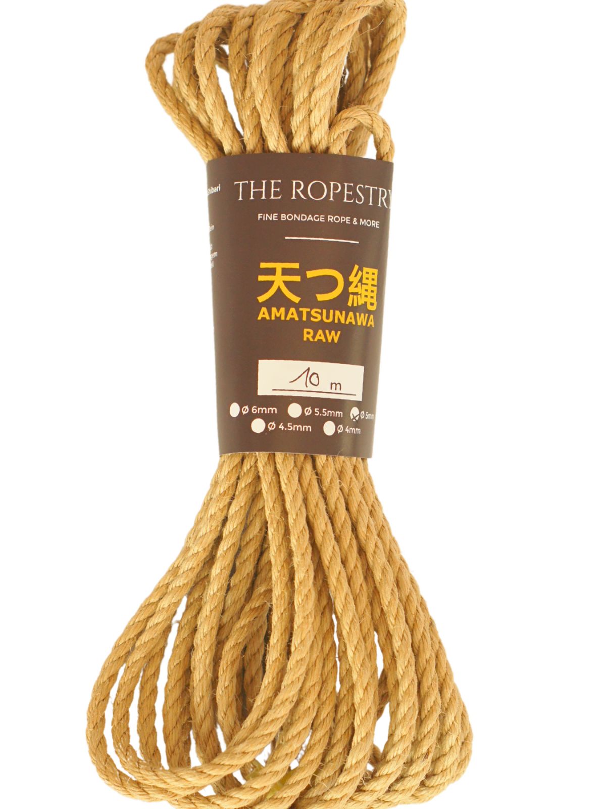 ø 5mm AMATSUNAWA 5/0 Jute-ROHSEIL, unbehandelt, mineralölfrei, japanische Produktion