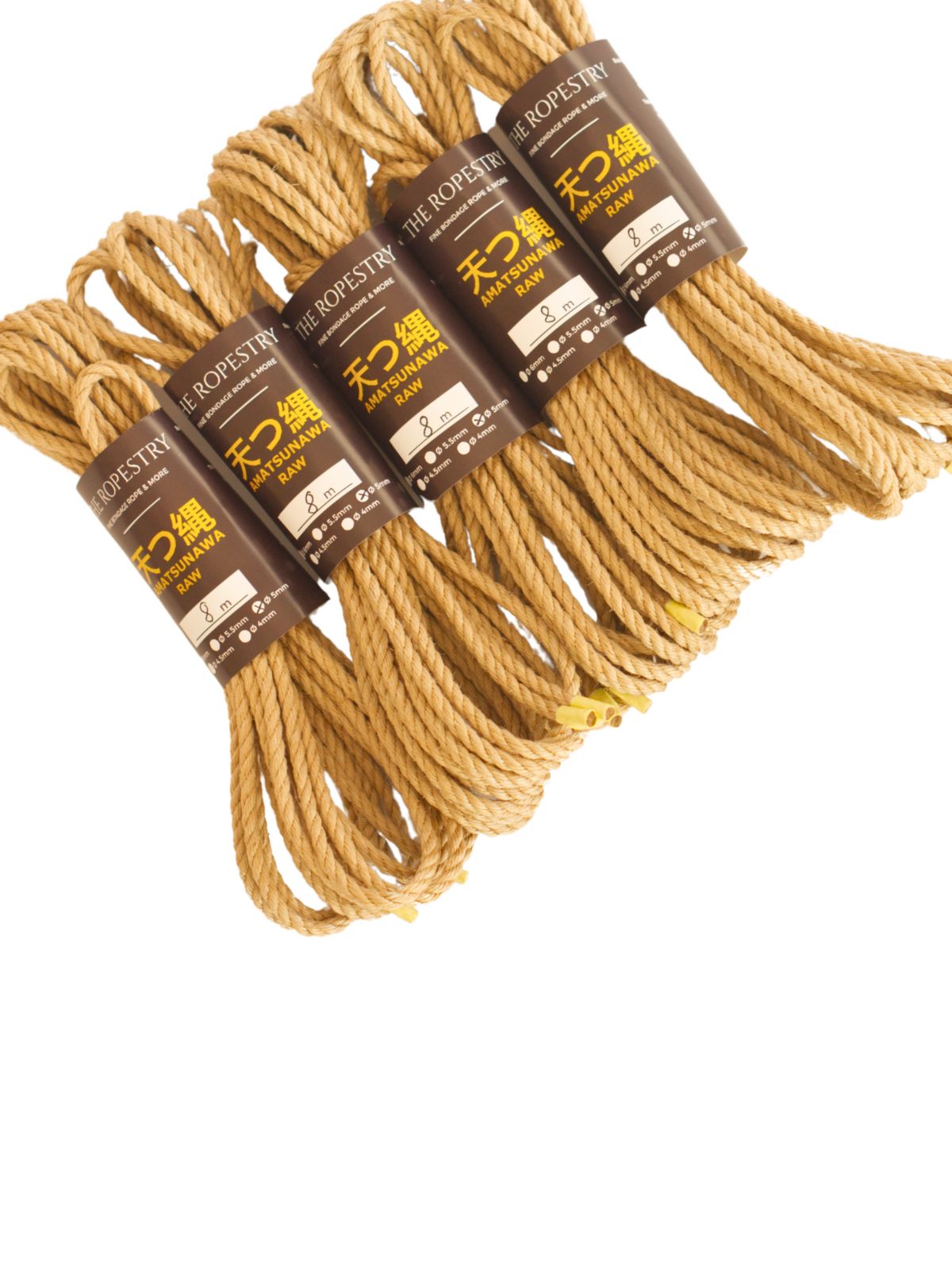 ø 5mm AMATSUNAWA 5/0 Jute-ROHSEIL, unbehandelt, mineralölfrei, japanische Produktion