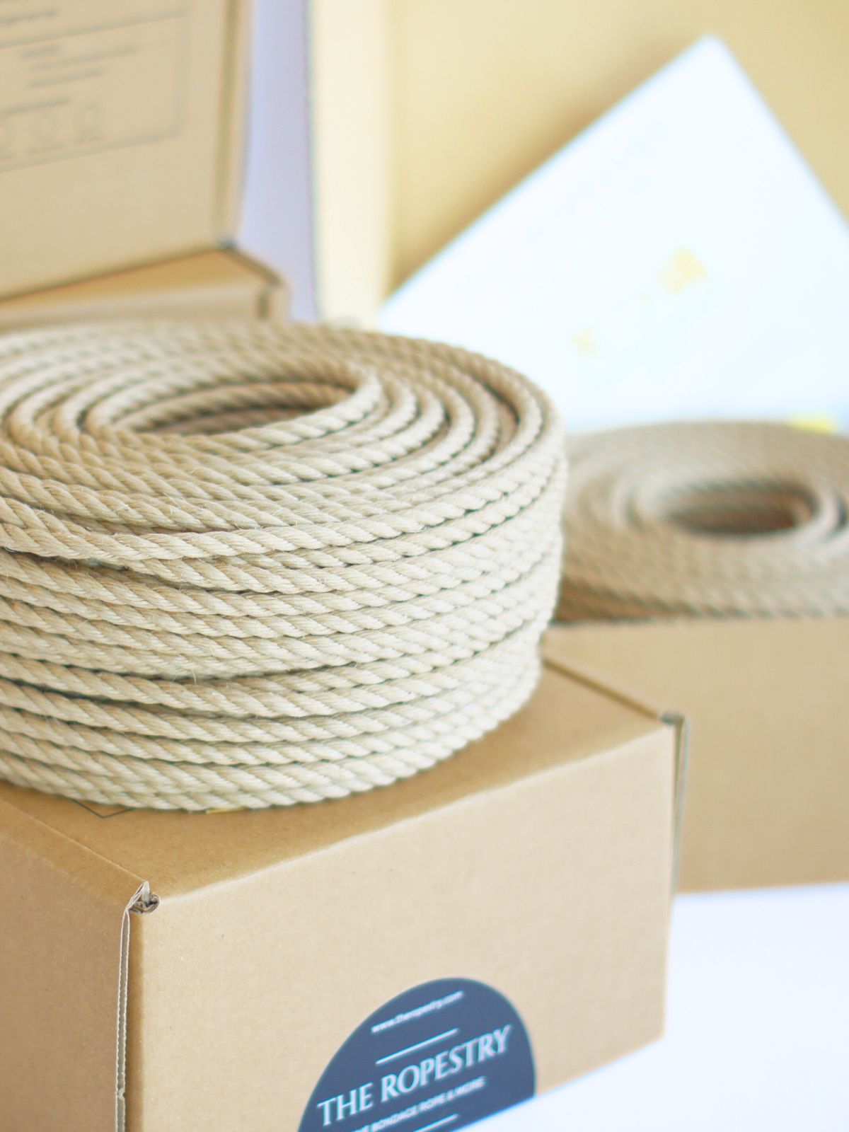 SINGLE RAW ROLL - 50m raw jute rope for bondage, Shibari and Kinbaku, cut and knot your own ropes SINGLE RAW ROLL - 50m raw jute rope for bondage, Shibari and Kinbaku, cut and knot your own ropes