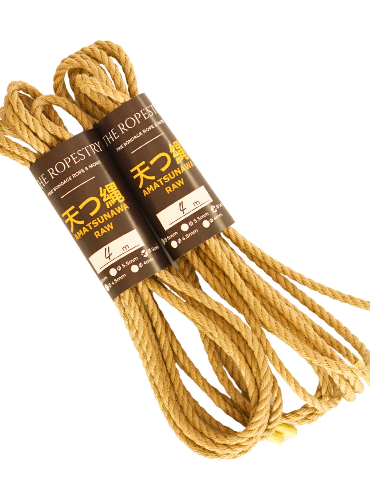 ø 5mm AMATSUNAWA 5/0 Jute-ROHSEIL, unbehandelt, mineralölfrei, japanische Produktion