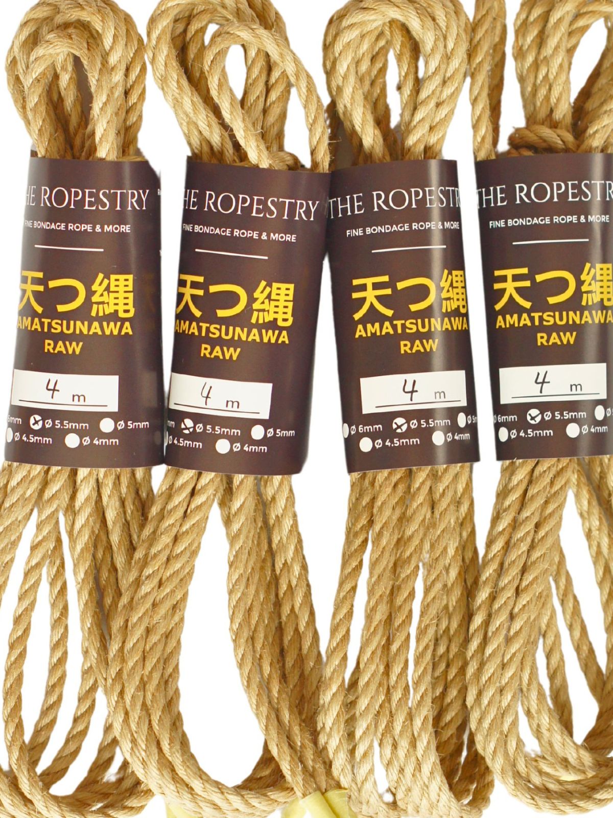 ø 5.5mm AMATSUNAWA 5/5 Jute-ROHSEIL, unbehandelt, mineralölfrei, japanische Produktion