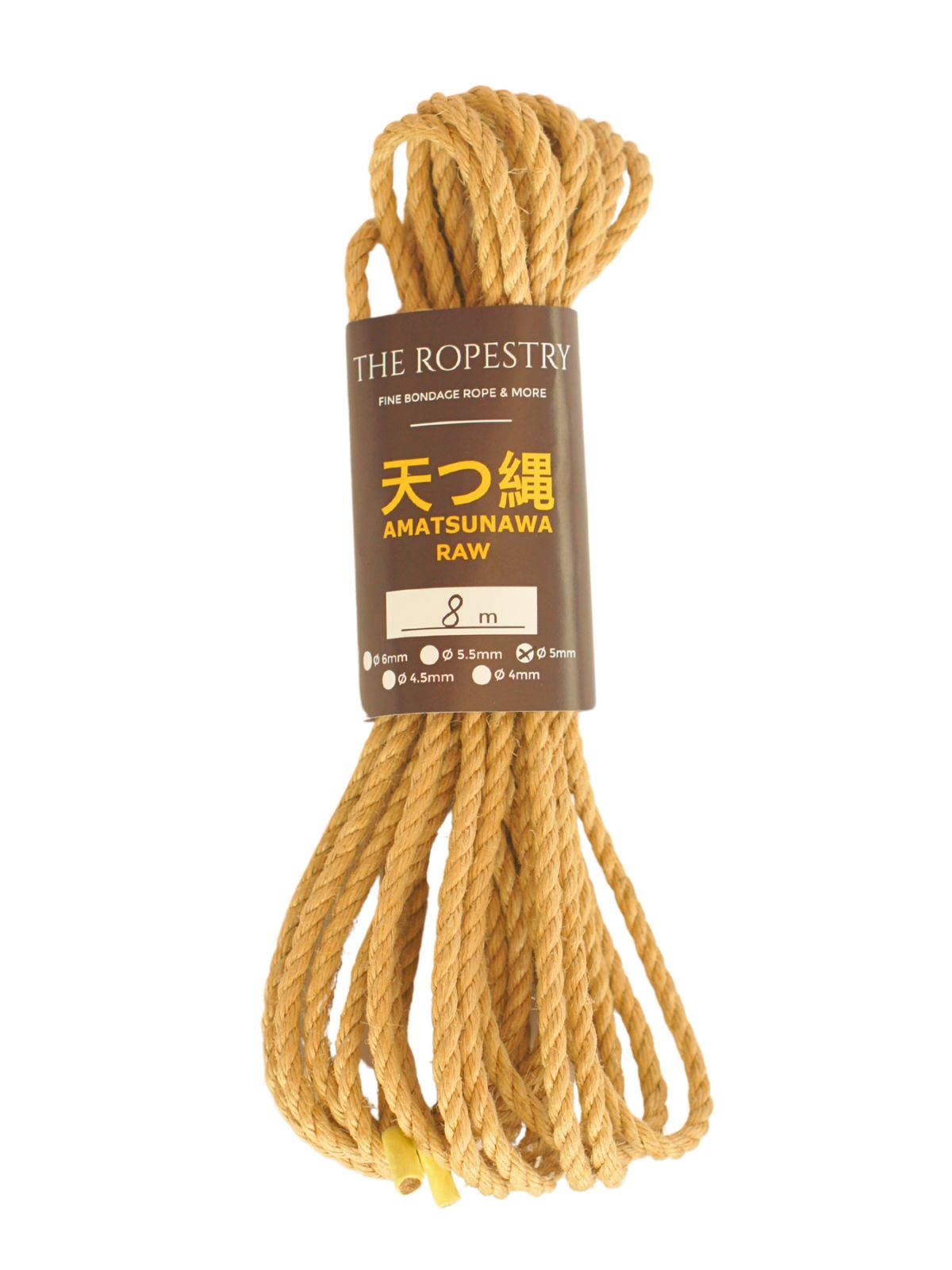 ø 5mm AMATSUNAWA 5/0 Jute-ROHSEIL, unbehandelt, mineralölfrei, japanische Produktion