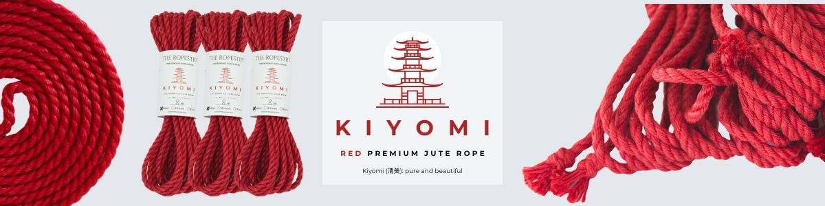 Ø 5.5mm KIYOMI RED Jute Rope | Red Bondage Rope in various sets for ...