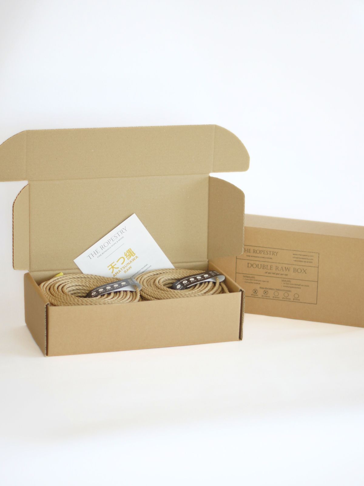 DOUBLE RAW ROLL - 2x 50m finest jute rope for bondage for DIY processing